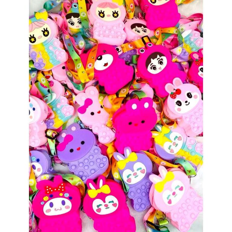 Bolsa Pop It Infantil Silicone Da Moda Carregadore