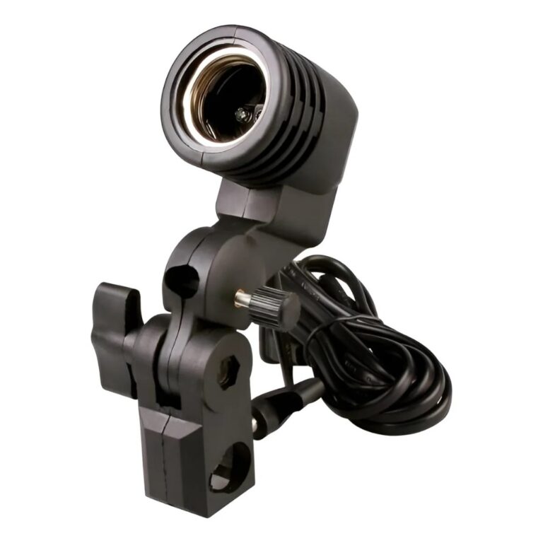 Soquete E-27 Com Suporte para Sombrinha ou Softbox