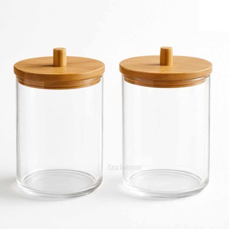 Porta Cotonetes Algodão E Temperos Com Tampa De B