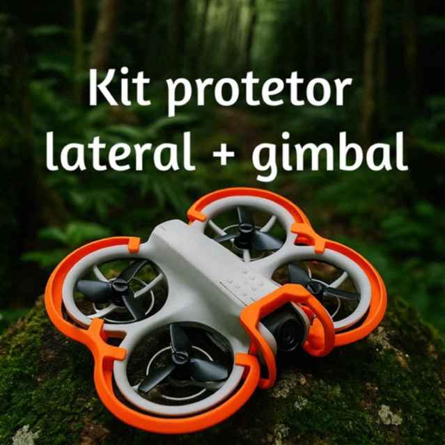 kit Protetor Lateral + Gimbal Câmera para Drone D