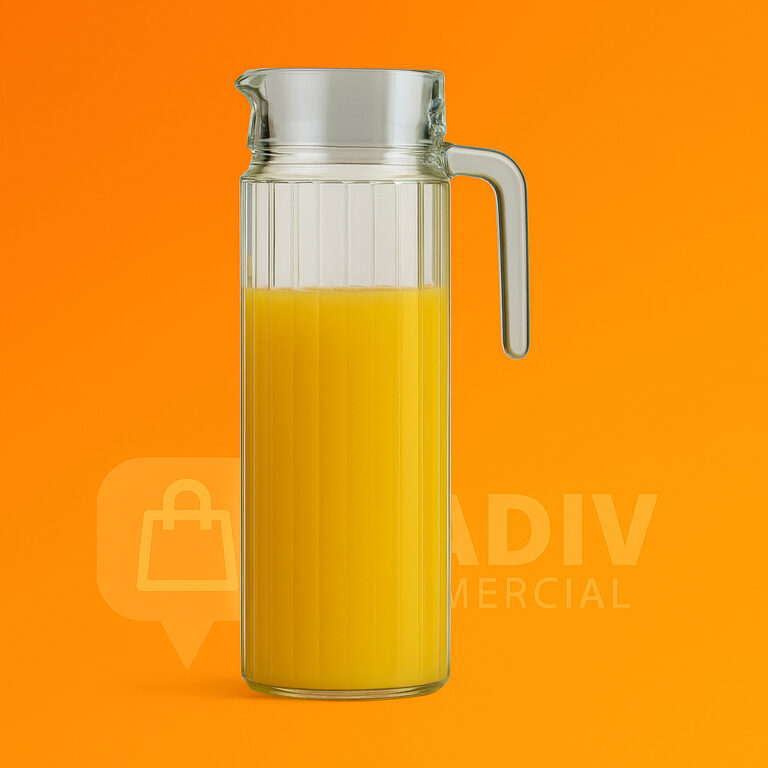 Jarra De Vidro Com Tampa Suco Água 1 Litro JR