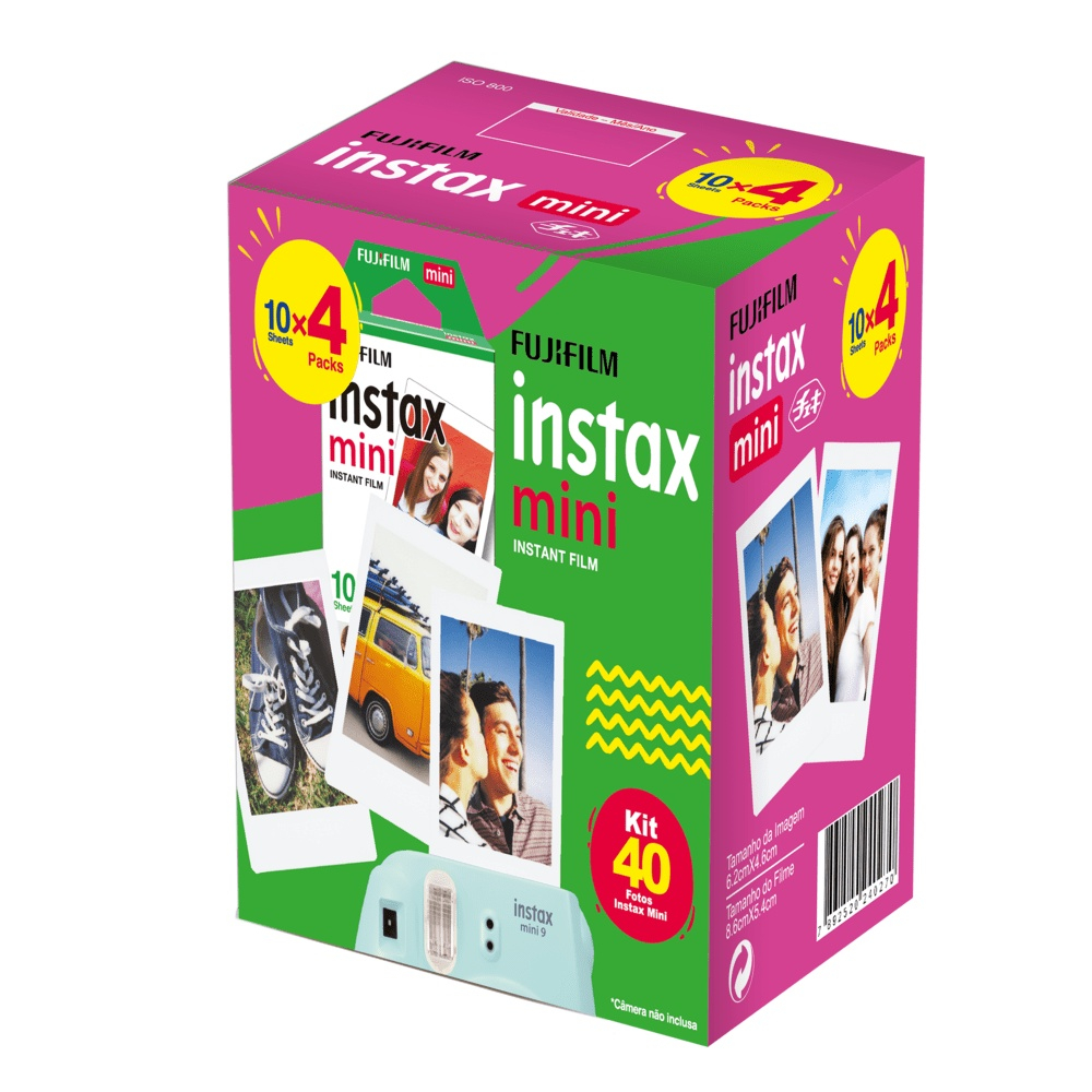 Filme Instax Mini com 40 Fotos – Filmes Instantâneos – Fujifilm