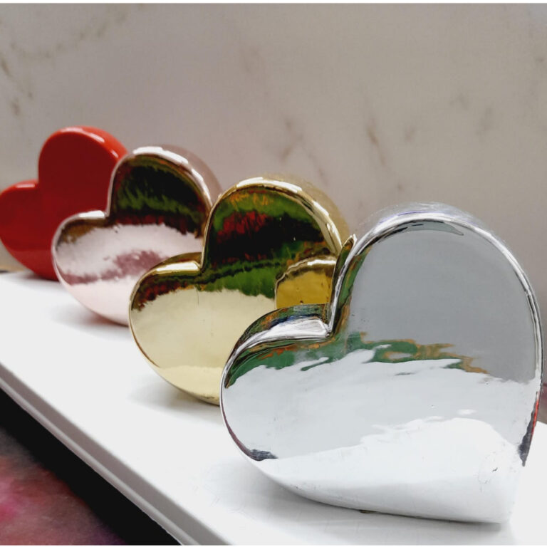 ENFEITE DE PORCELANA CORAÇÃO GRANDE – HD52