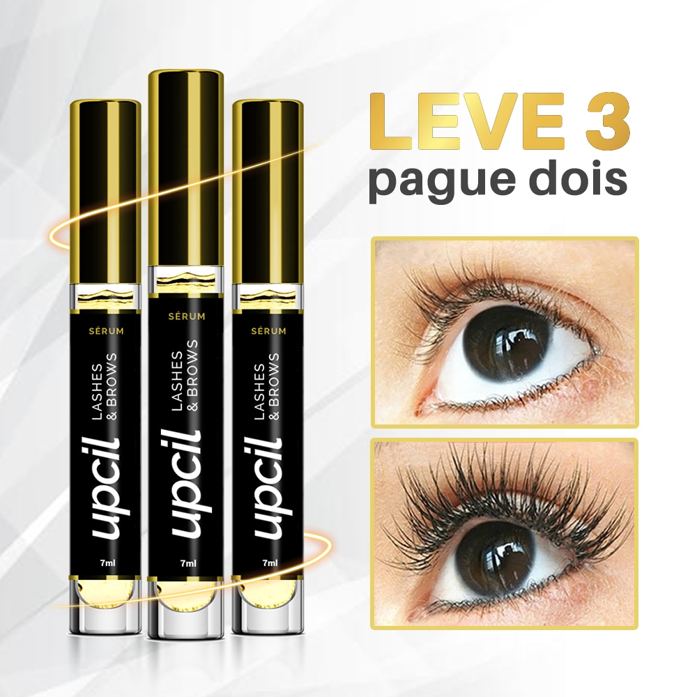 Kit 3 Sérum Upcil Crescimento Cílios e Sobrancelhas – Envio Imediato
