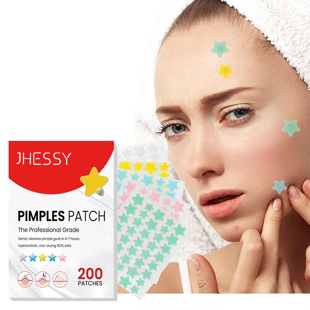 200pcs Acne Patch Desbotar E Reparar Pimple À Prova Dágua Cuidados Com A Pele Da Borbulha