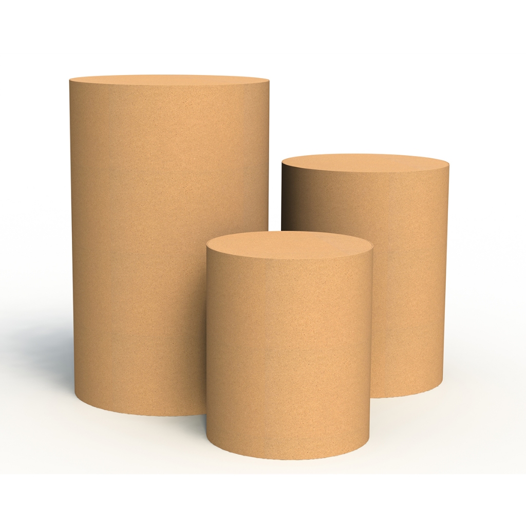 Kit Decoração Mini Table 3 Cilindros P M G Trio De Mesas Mdf