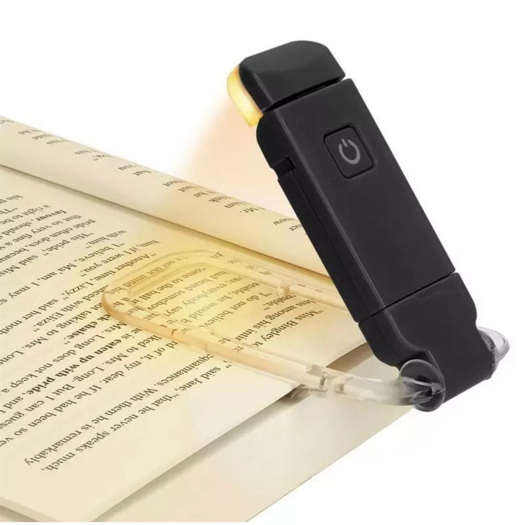 Mini Luz Luminária De Leitura De Livros LED Brilho Ajustável USB Clip De Proteção Dos Olhos Portátil