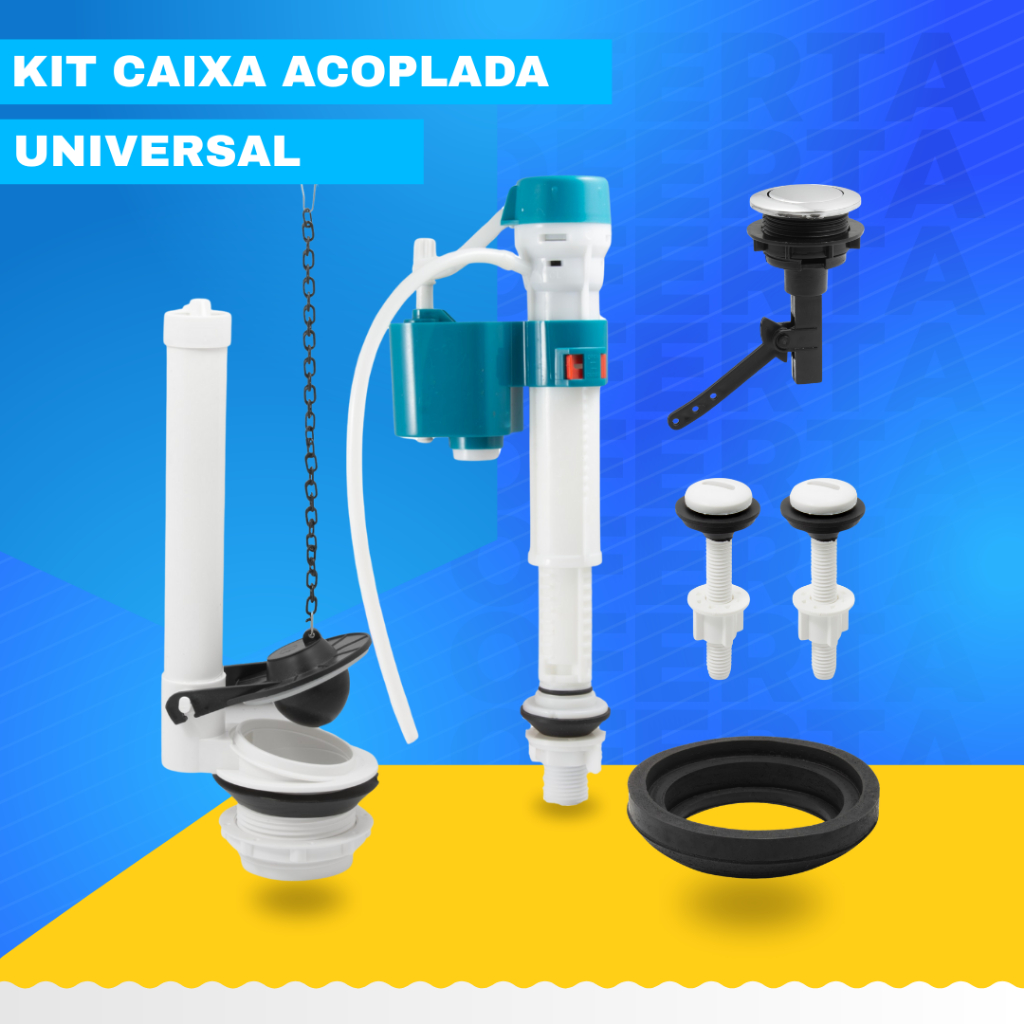 Kit Completo Para Caixa Acoplada Com Acionador Superior