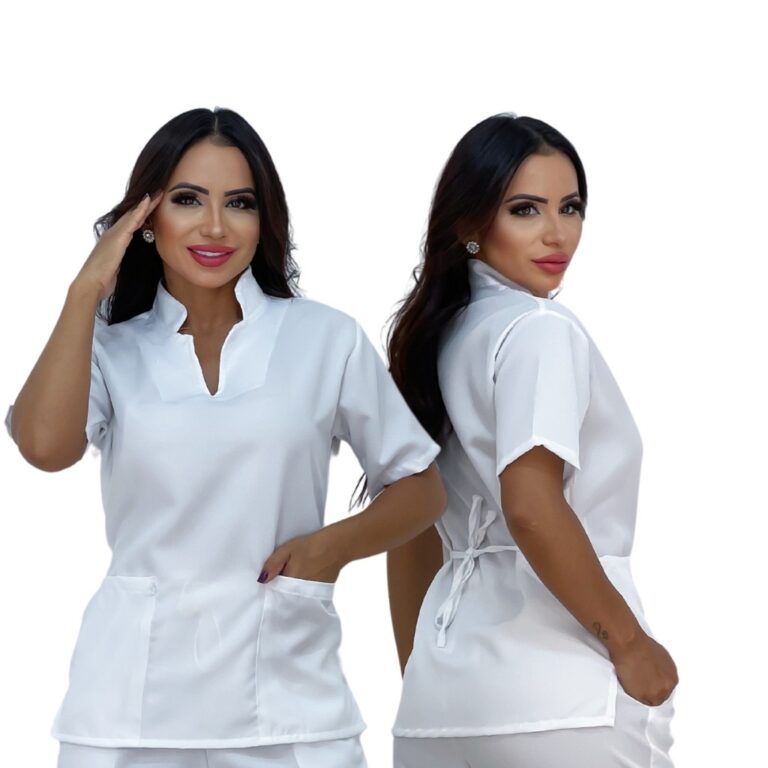 Bata Hospitalar Oxford Não Amassa Várias Cores S