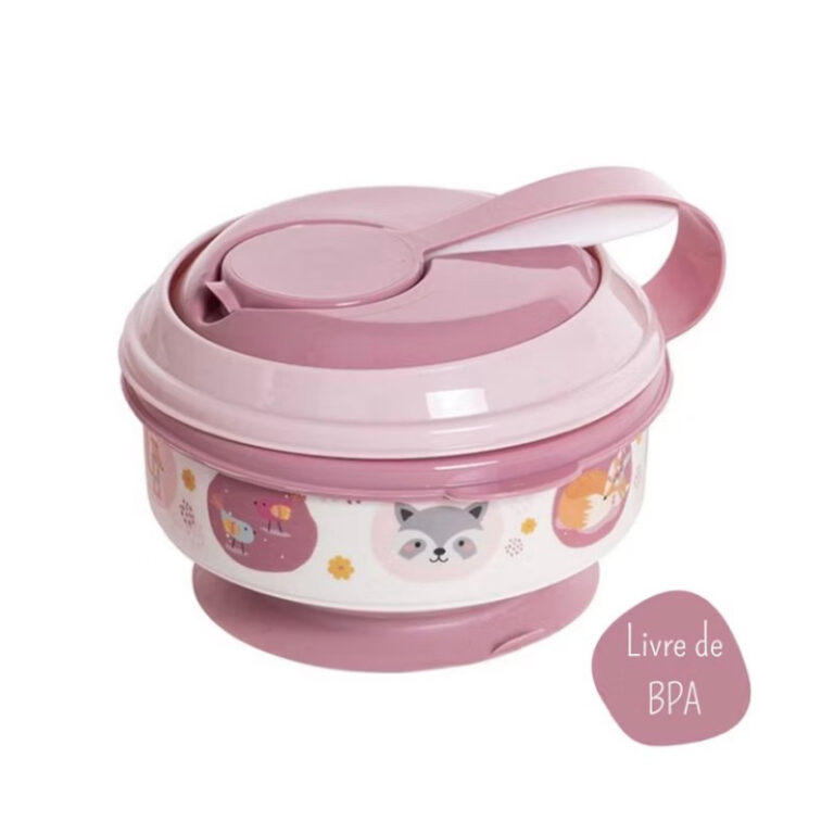 Kit  Pote Papinha Com Amassador Bebê frutas legum