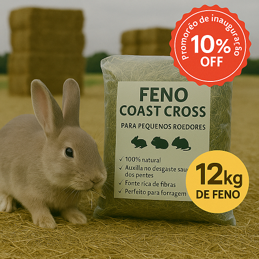 Feno para Roedores  Natural e Seco | 500g, 1kg, 2k