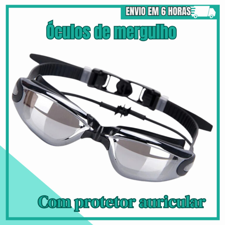 Óculos Natação Espelhado para Mar ou Piscina co