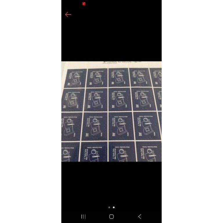 10 selos de primeiro porte Azul