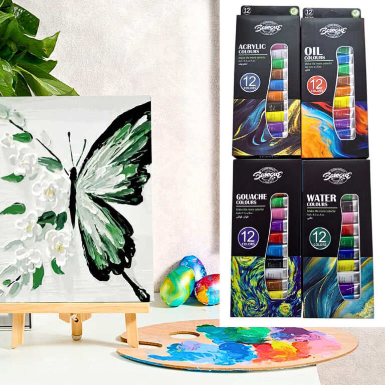 Tinta 12 Bisnagas 6ml OU Caderno Sketchbook Acríl