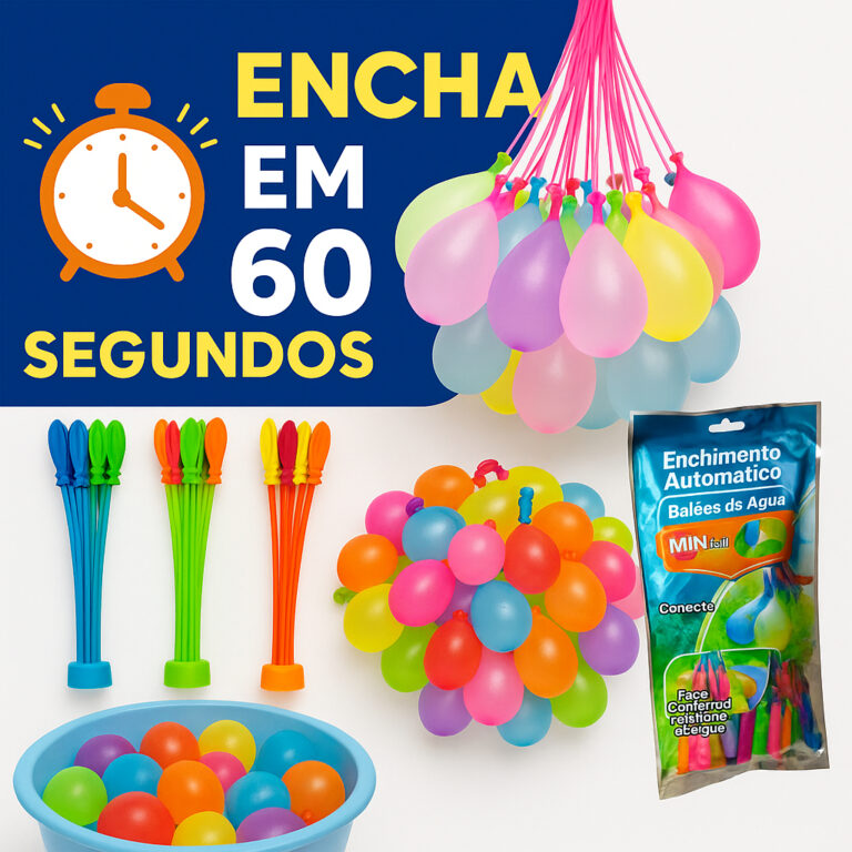 Kit 555 Bexigas DÁgua  Enche e Amarra Rápido  Di