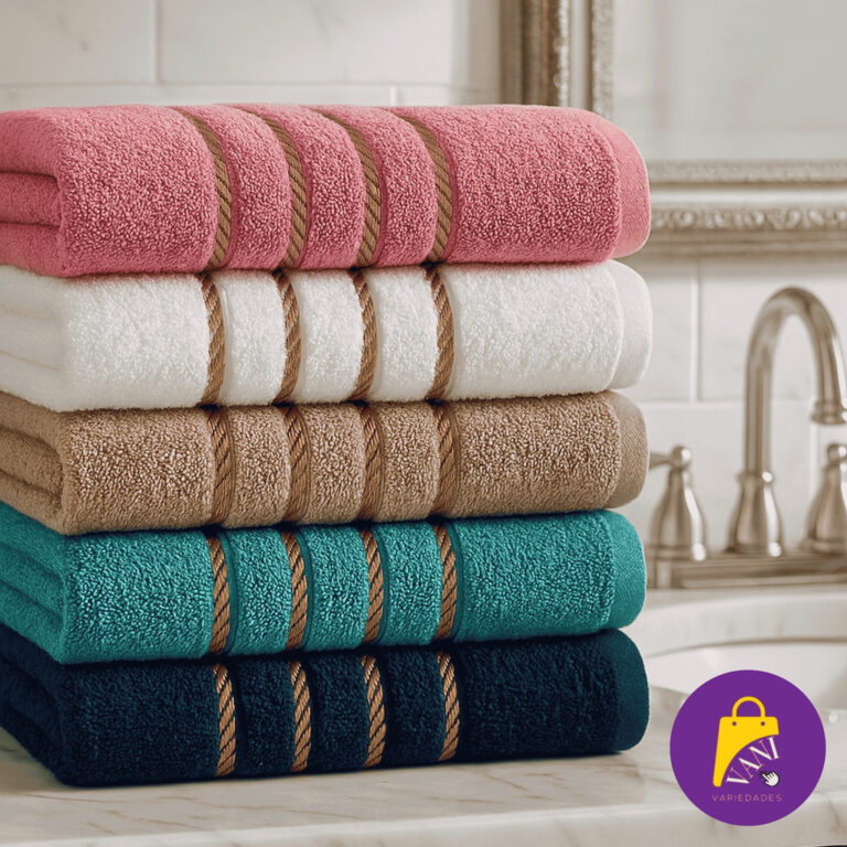 Kit 6 Toalha de Banho Grande Macia Premium 100% Al