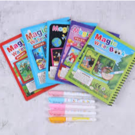 Caderno Mágico Reutilizável Colorir Com Água Pa
