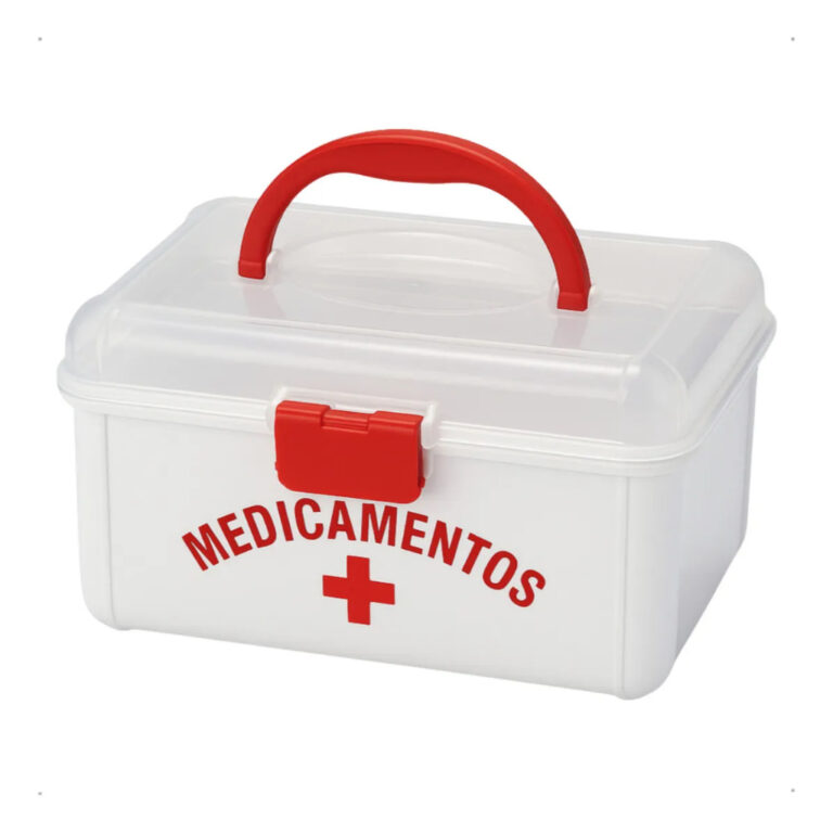 Maleta Caixa De Medicamentos Primeiros Socorros Pe