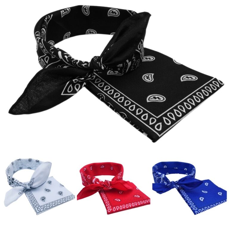 Kit 2 Bandanas Escolha as Cores Preto Vermelho Bra