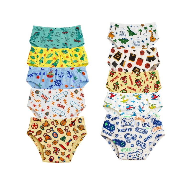 Kit Cueca Slip Infantil confortável de 3 a 7 anos