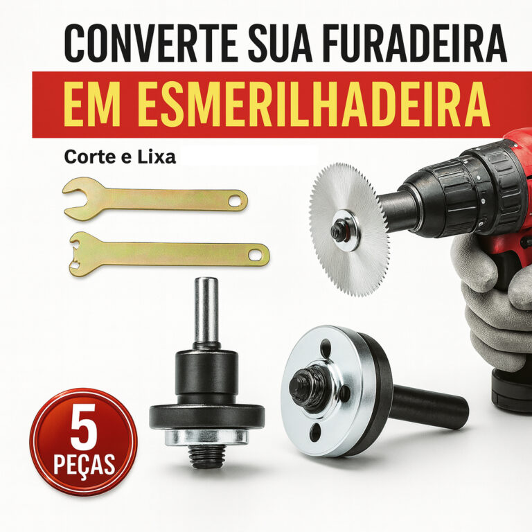 Kit Conversão Furadeira em Esmerilhadeira 5 Peça