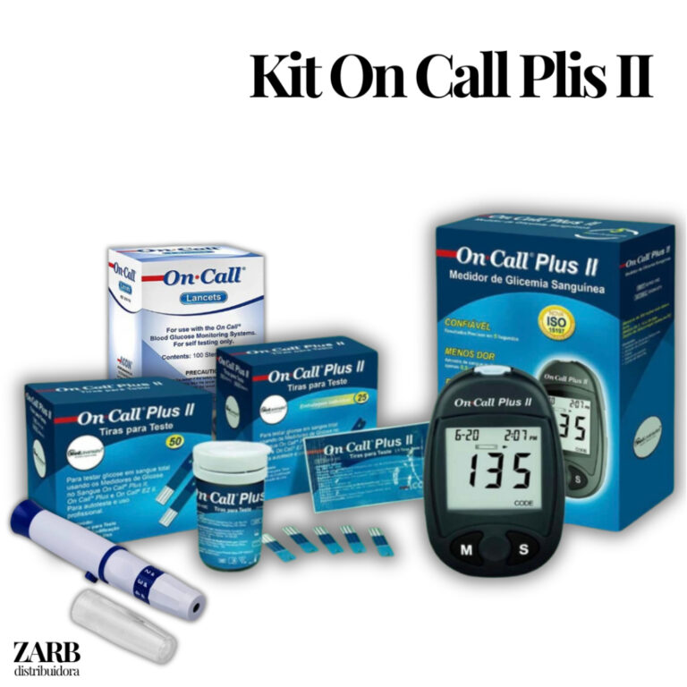 Kit Medidor Glicemia + 100 Tiras + 100 Lancetas + 