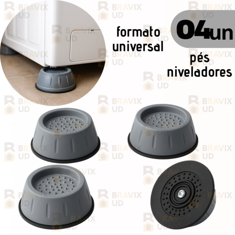Pé Nivelador Antivibração Para Máquina De Lava