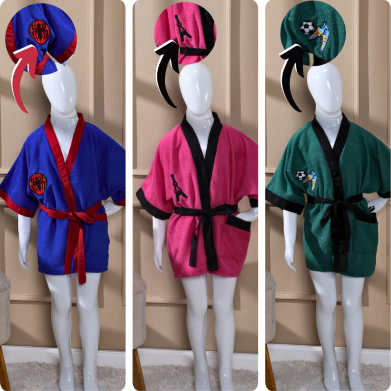 Roupao Infatil Atoalhado Criança Felpudo Super Ab