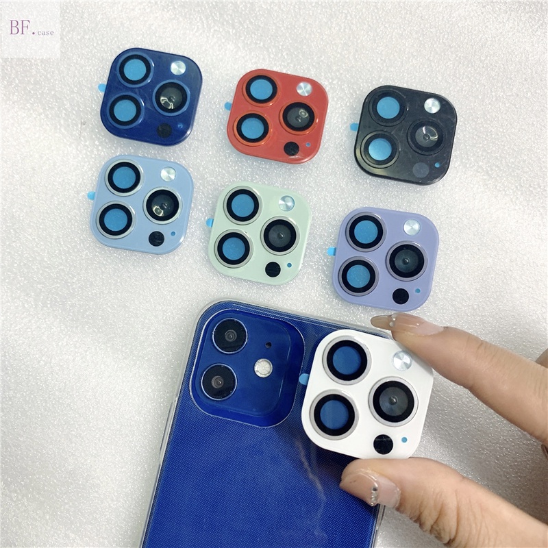 Para Iphone 11 12 X XS XR XSMAX Mudança Da Câmera Traseira A Estrutura De Proteção Lente De Vidro 13