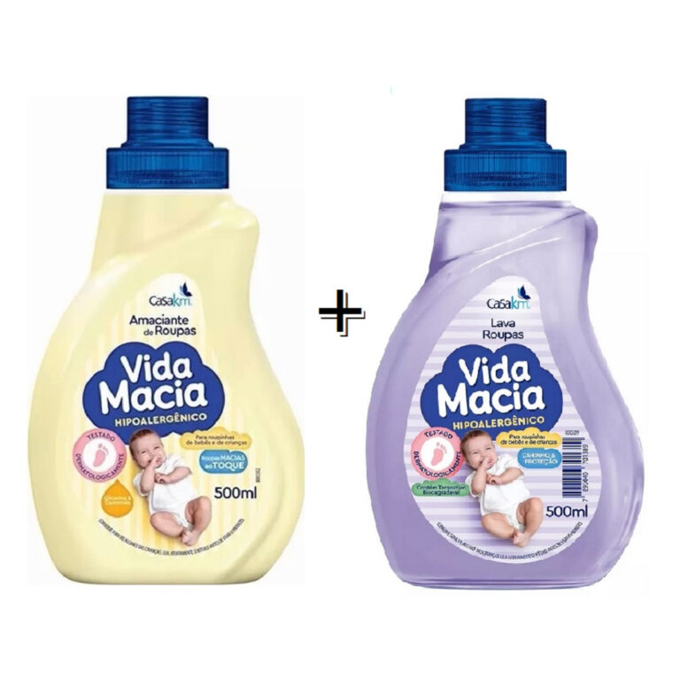 Kit Vida Macia 1 Lava Roupas + 1 Amaciante Gliceri