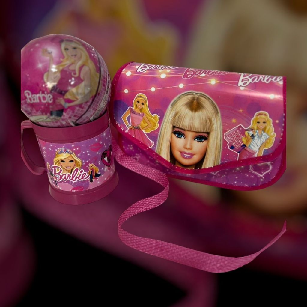 Kit Barbie Bolsinha + Caneca Personalizada + Barbie Super Bola(ENVIO IMEDIATO)