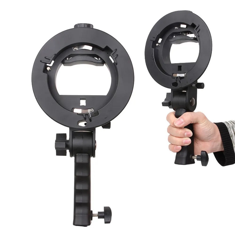 Suporte para Flash Speedlite em Tripés de Iluminação Softbox Sombrinha Beauty Dish e Bowens Adaptado