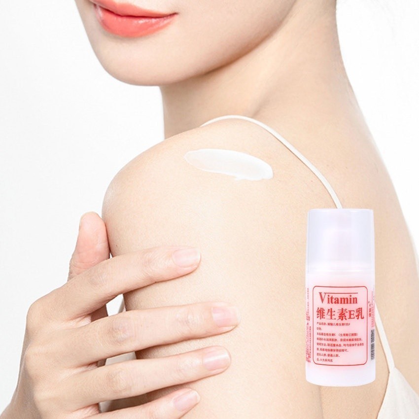 100ml Vitamina E Leite Emulsão Hidratante Suave Refrescante Loção Corporal Creme Facial Nutritivo Cu