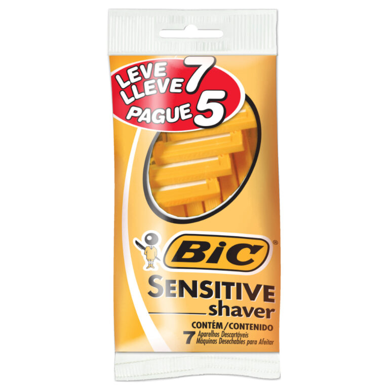 Aparelho De Barbear Bic Sensitive Leve 7, Pague 5