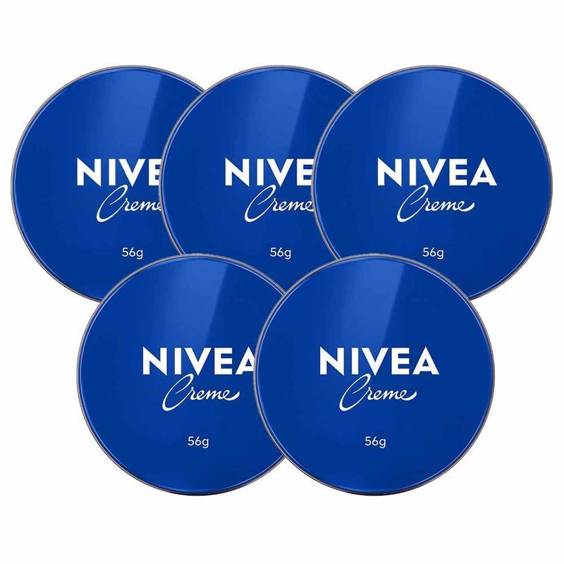 NIVEA Creme Hidratante Lata Kit com 5 Unidades Kit