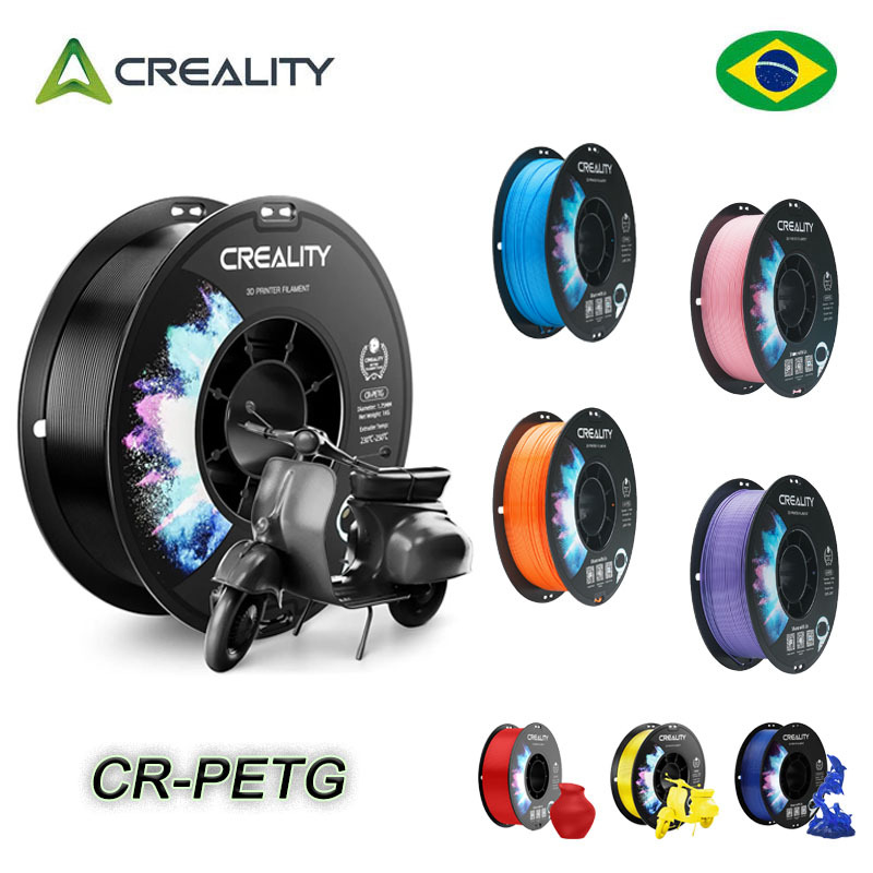Consumíveis de impressão 3D neutros Creality CR-PETG Premium com diâmetro de fio de 1,75 mm e 1 kg