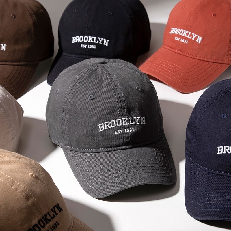 Bone Beisebol Retrô Bordado Brooklyn Unissex Algodão Regulagem Macio Estiloso