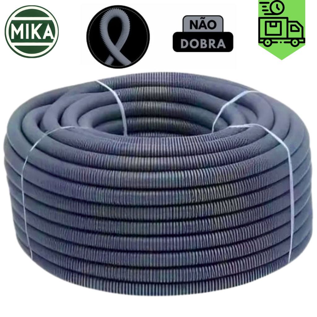 Conduite eletroduto reforcado 3/4 100 metros cinza