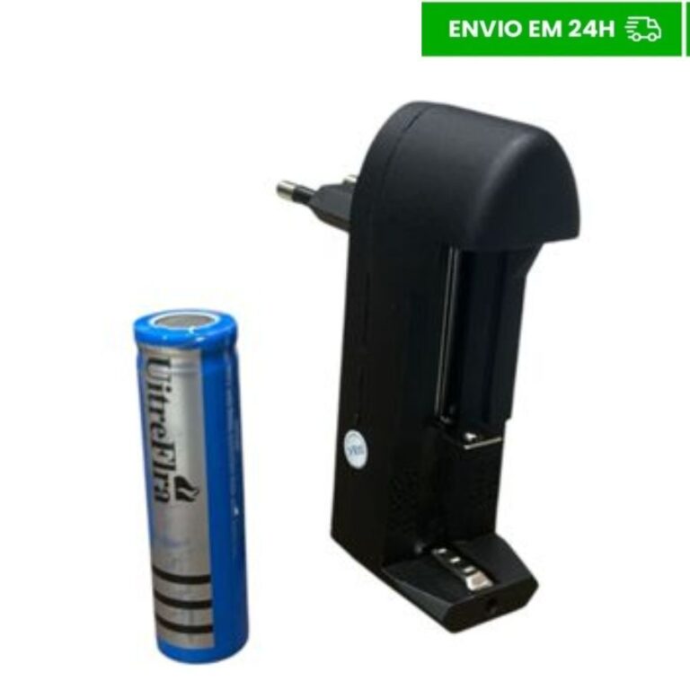 Kit Carregador de Bateria Recarregável 18650 2665