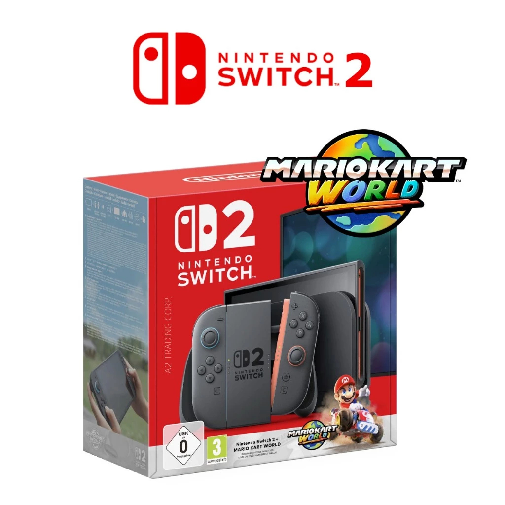 Console Nintendo Switch 2 com  Mario Kart World HK COM NF  (ENVIOS SOMENTE PARA  RJ,SP, MG, ES, GO e