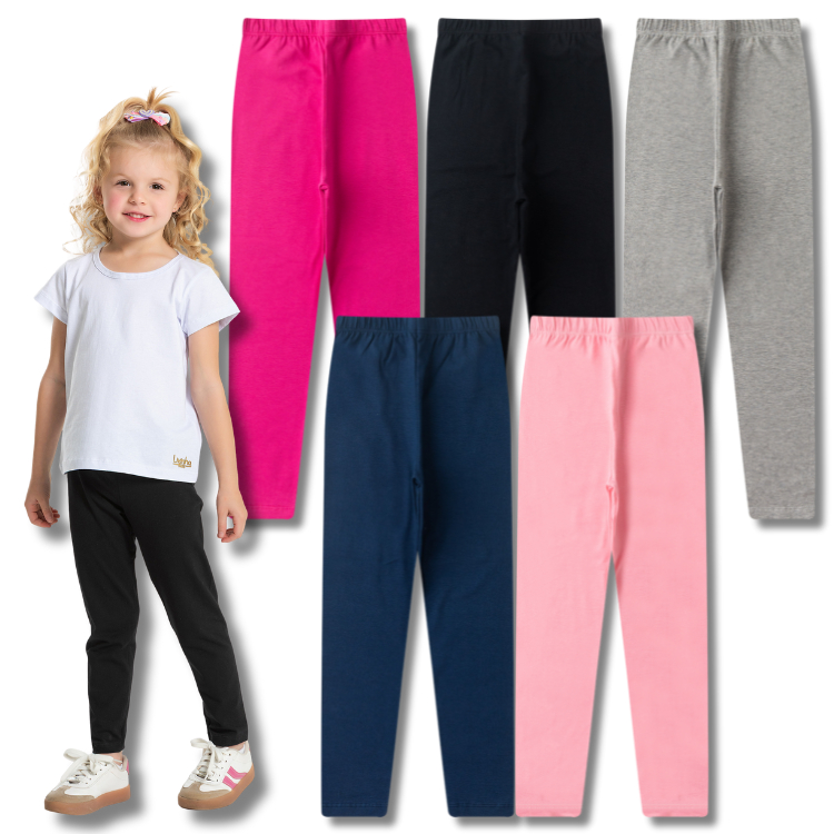 Kit Sortido Legging Lisa Escolar Menina/Feminina I