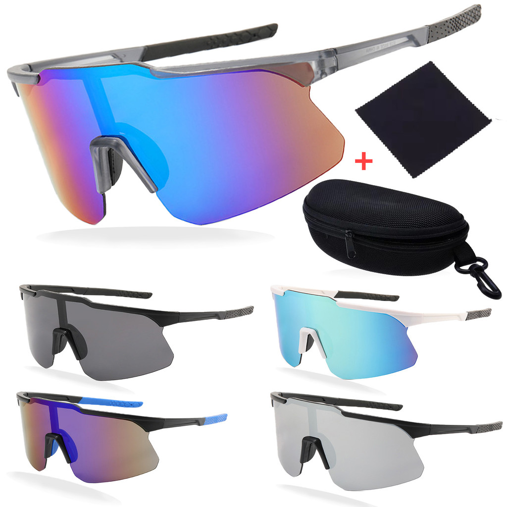 Óculos Ciclismo Bike Esportivo Beachtenis Corrida Uv400 Vem com estojo de óculos e pano para óculos