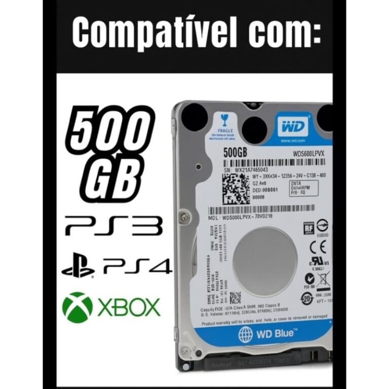 HD 500 GB, Ideal para PS3/PS4 e notebook (Saúde 1