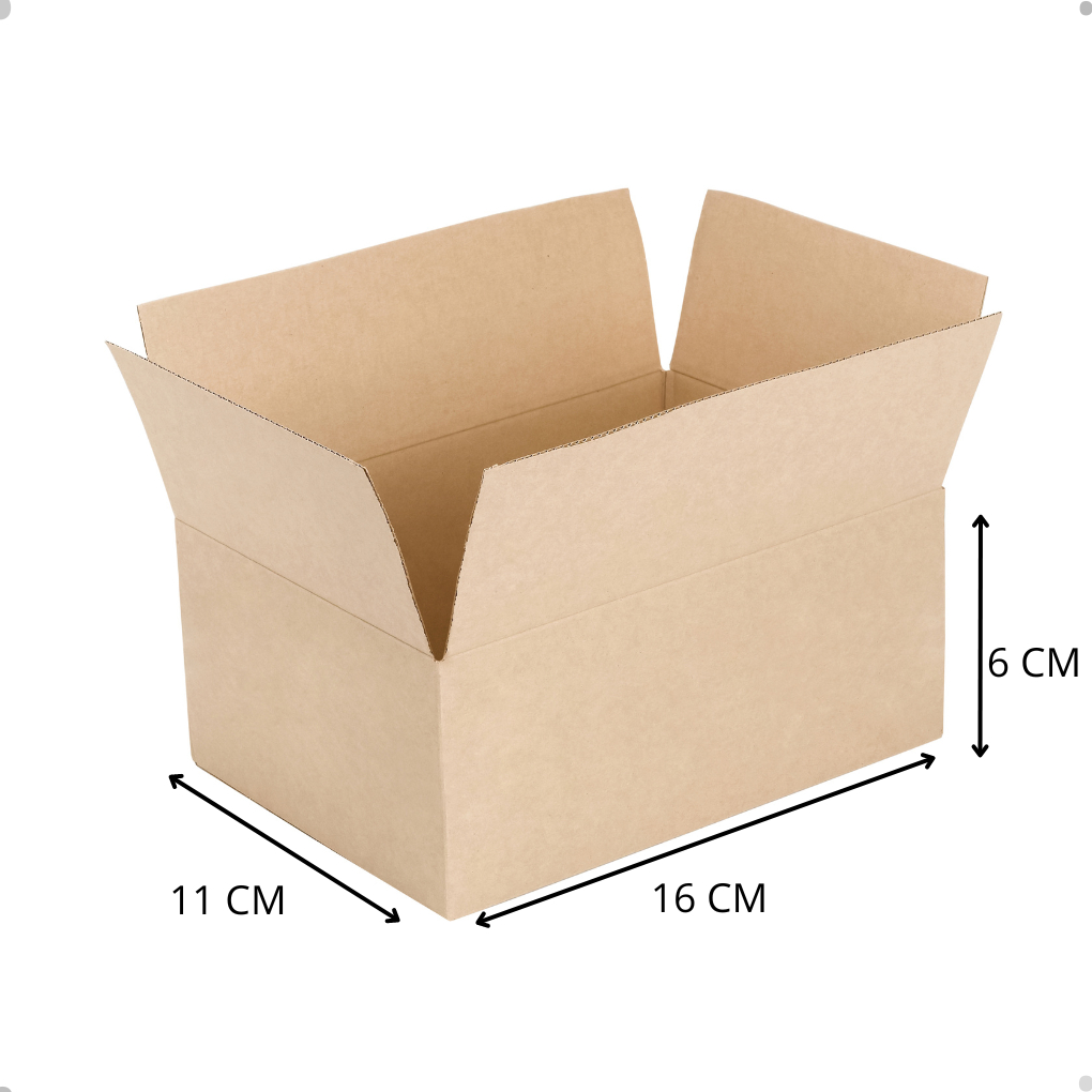 100 Caixas de Papelão16x11x6 Pequena Correios Envios E-commerce