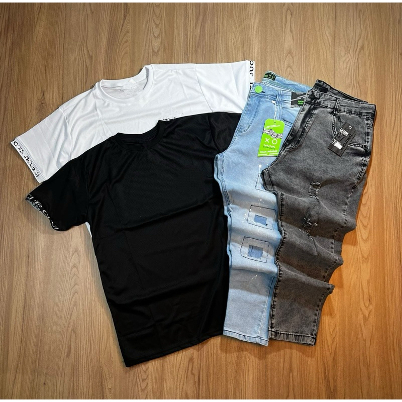 CONJUNTO MASCULINO JOGADOR (CAMISA BORDADA+CALCA JOGADOR)