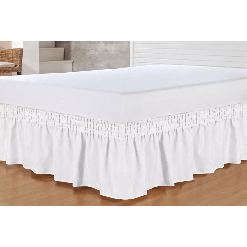 Saia Para Cama Box Tamanho Universal e Fronhas (Casal, Queen, King )