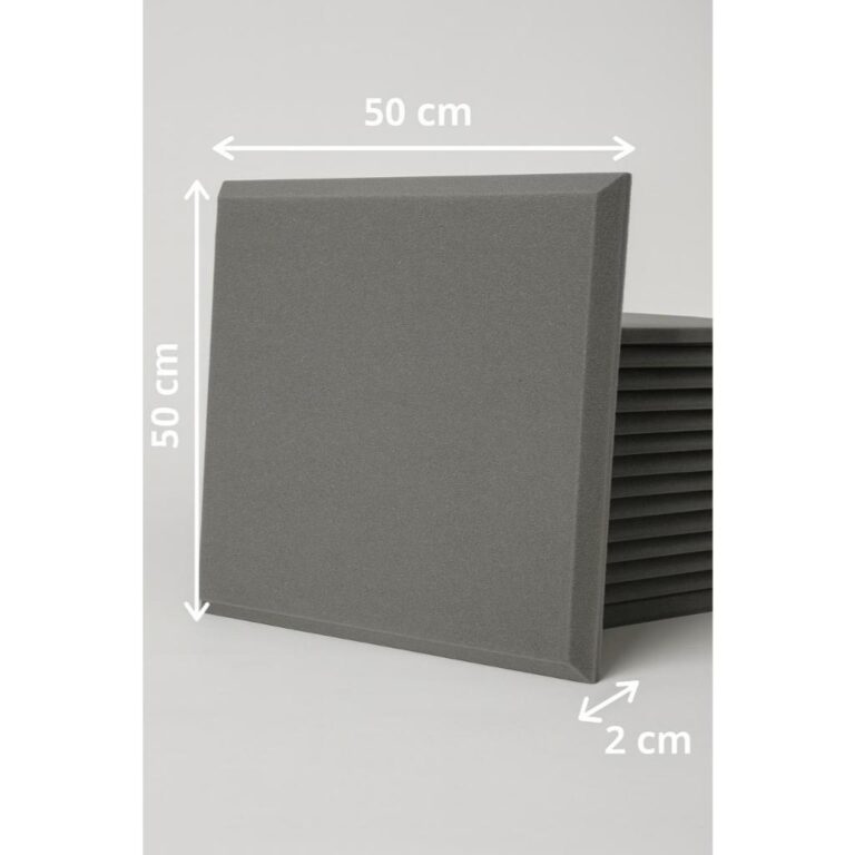 Espuma Acústica Kit C/ 10 Pçs 50cm X 50cm X 2cm 