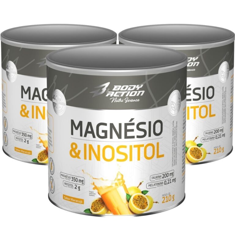 Kit 3x Magnésio e Inositol Taurina Melatonina 210