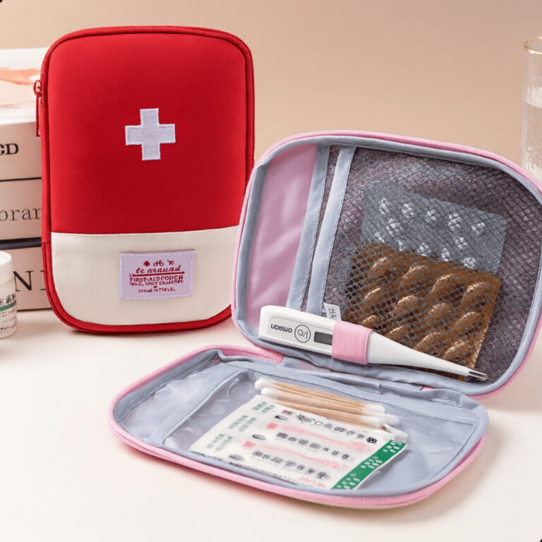 Bolsa nécessaire de medicamentos organizador Kit 