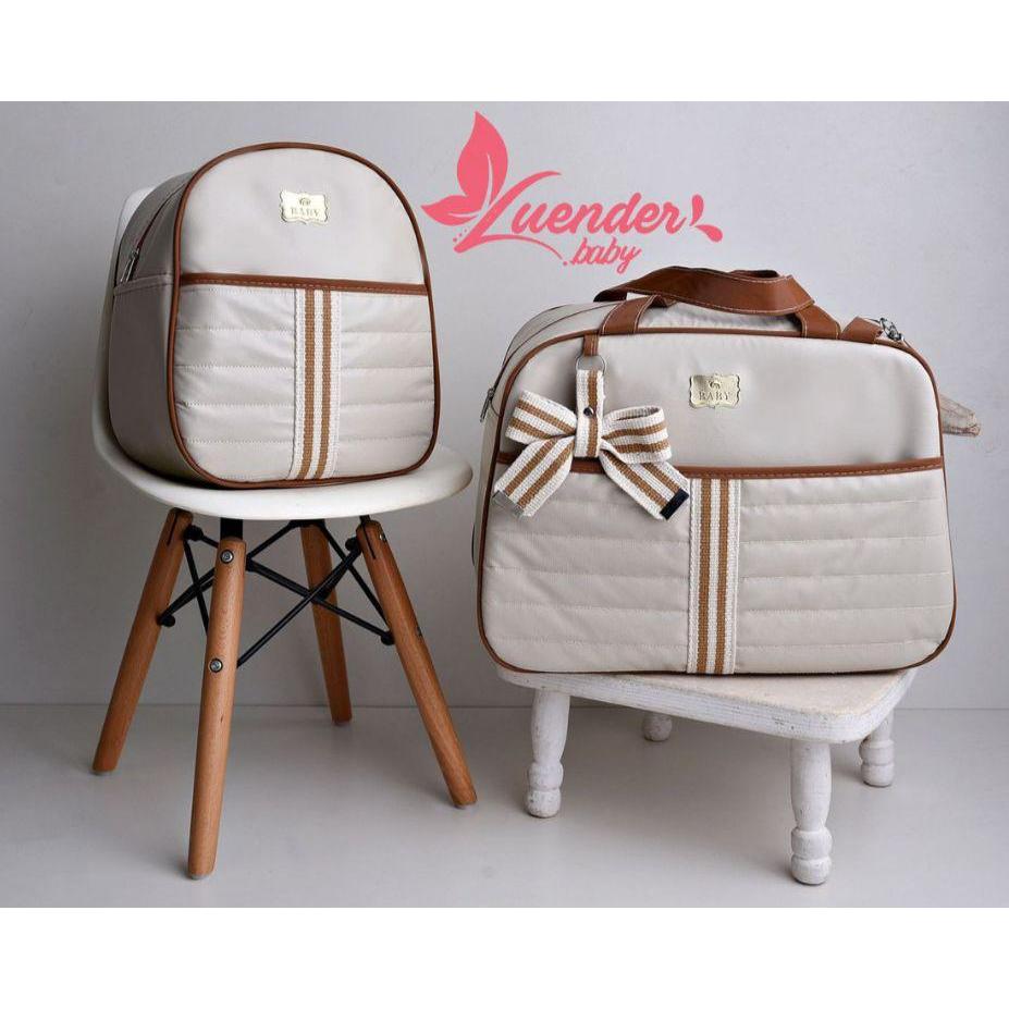 Bolsa Maternidade Menino/Menina Mala de Luxo Térmico Impermeável Luender Baby